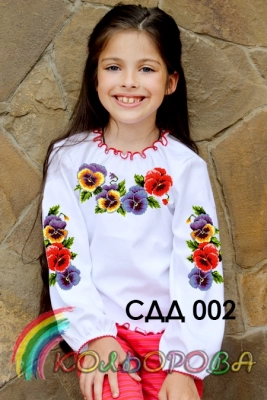 Сорочка дитяча (дівчатка 5-10 років) СДД-002